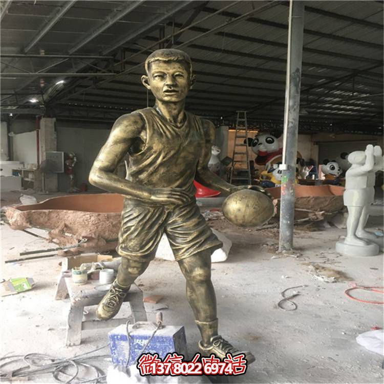 玻璃鋼仿銅人物擺件，點亮校園廣場