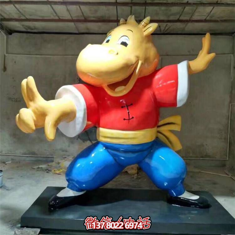 可愛牛雕塑，點(diǎn)綴商業(yè)、戶外和園林景觀