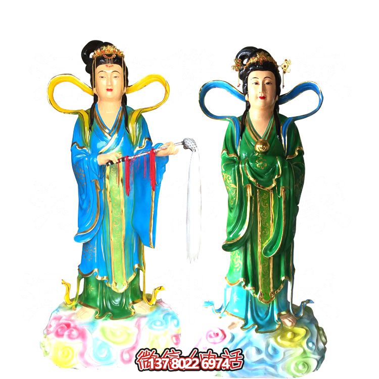 七仙女玻璃鋼雕塑，打造完美園林