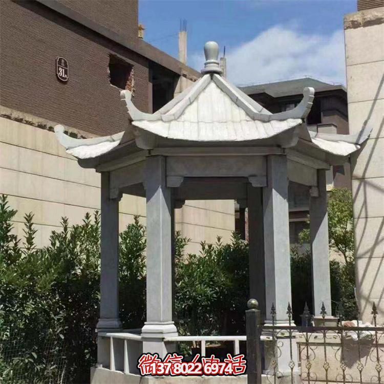 精美大理石涼亭，營(yíng)造完美宅院景象