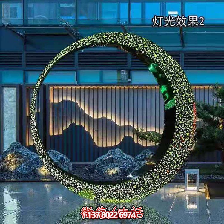 不銹鋼燈光圓環(huán)，營造月亮美景