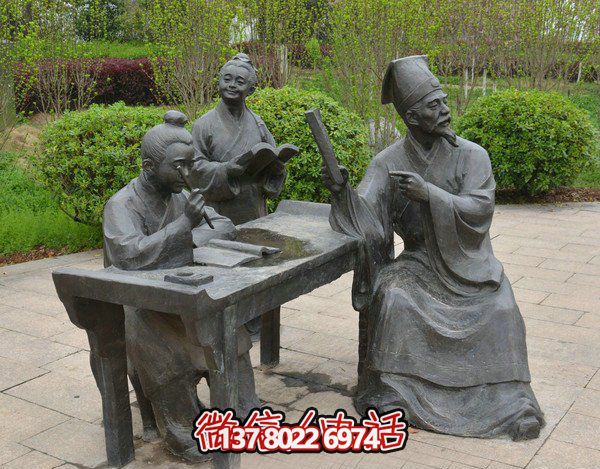 古代庭院景區(qū)，一起讀書、雕塑、感受古風(fēng)