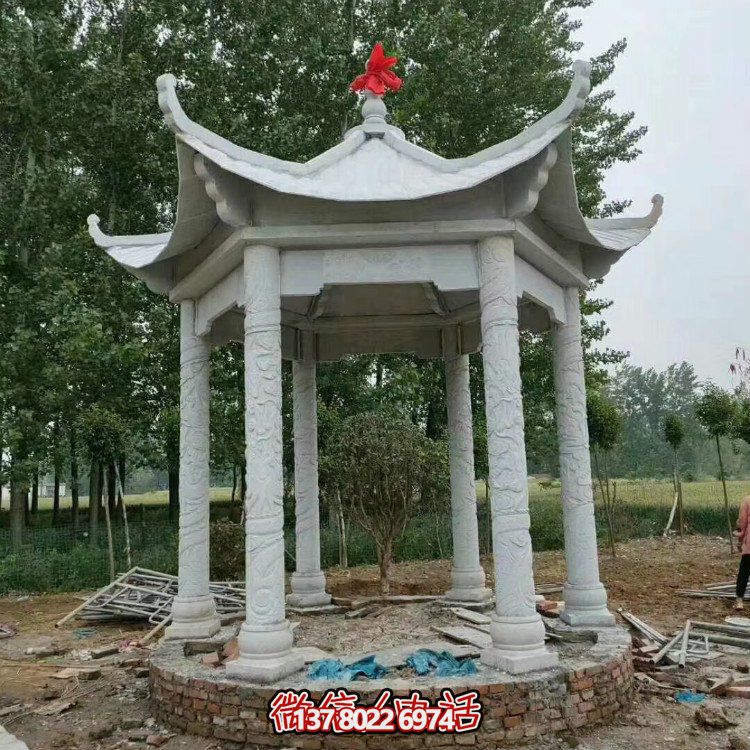 單層石涼亭，讓您擁有完美休閑空間