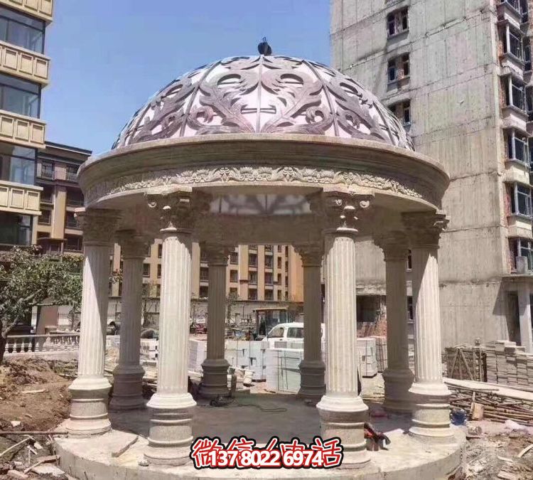 歐式羅馬涼亭，營造優雅小區花園