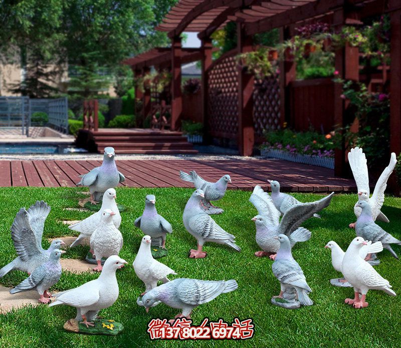 童趣仿真動物樹脂雕塑，打造完美草坪戶外景觀