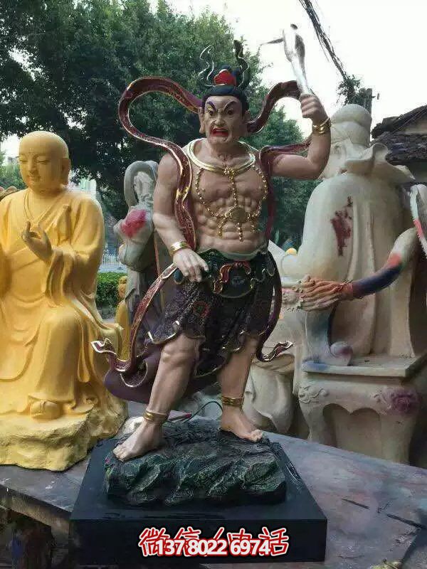 玻璃鋼八大金剛雕塑，護(hù)法神圣的守護(hù)