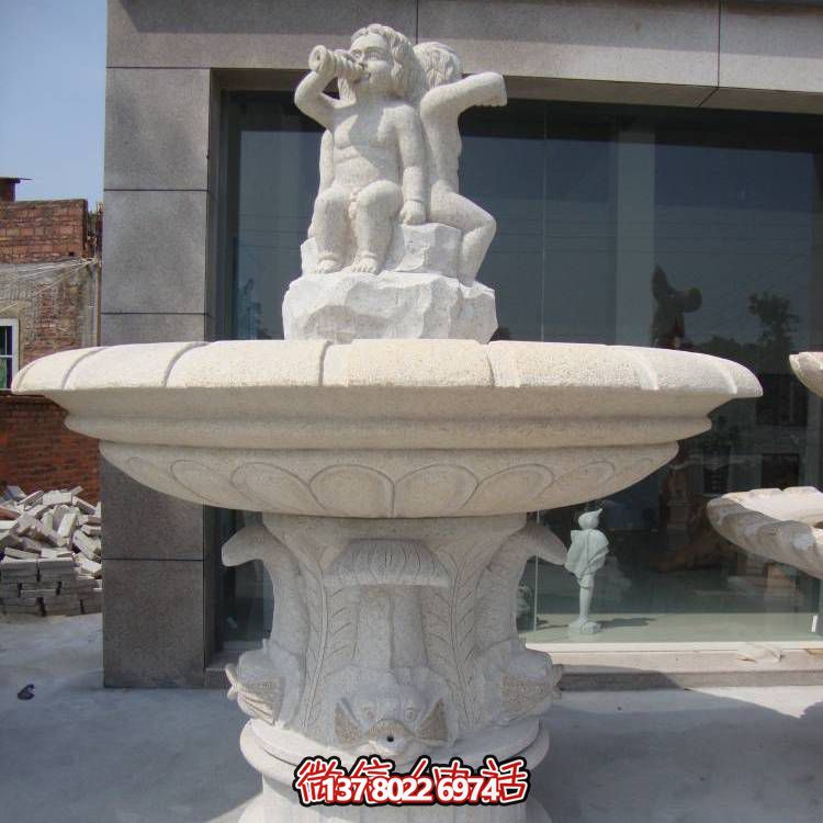 精致浪漫，歐式混搭噴泉景觀裝飾