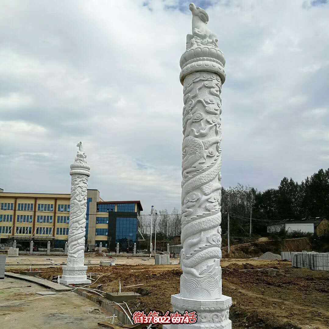 現(xiàn)代漢白玉石雕龍柱——助力企業(yè)宣揚(yáng)氣質(zhì) 現(xiàn)代漢白玉石雕龍柱——助力企業(yè)宣揚(yáng)氣質(zhì)