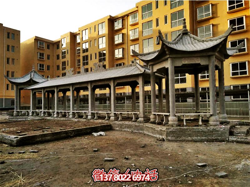 小區(qū)花園擺放休閑區(qū)青石長廊涼亭雕塑座椅 小區(qū)花園擺放休閑區(qū)青石長廊涼亭雕塑座椅