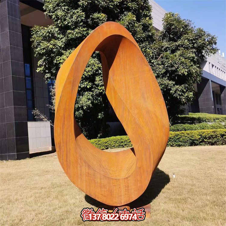 不銹鋼創(chuàng)意耐候鋼抽象戶(hù)外園林景擺件