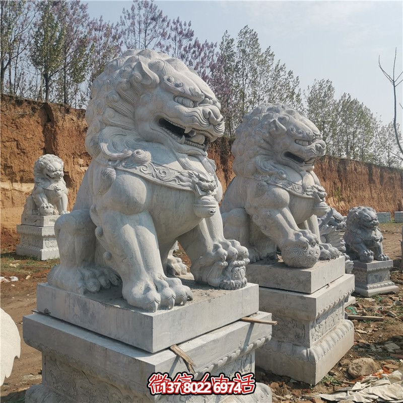 大型仿真動物石雕獅子雕塑 大型仿真動物石雕獅子雕塑